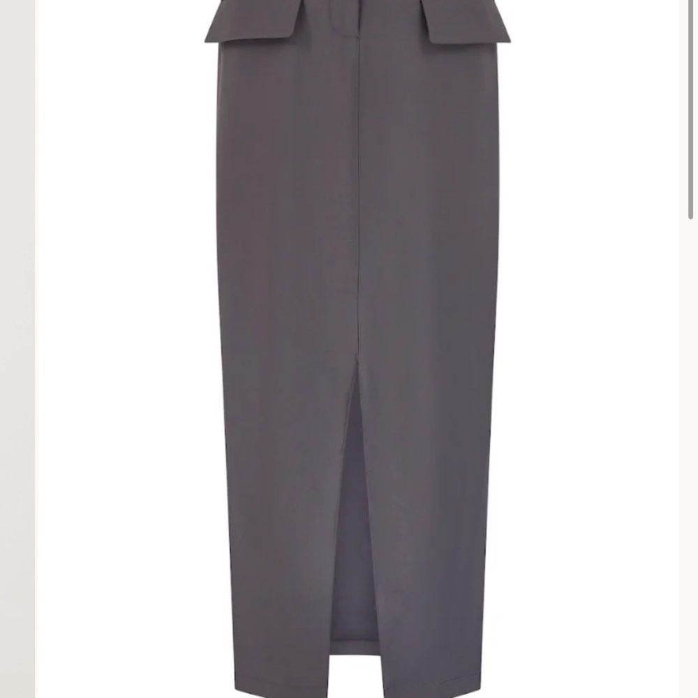 Chic Charcoal Women's Pencil Skirt